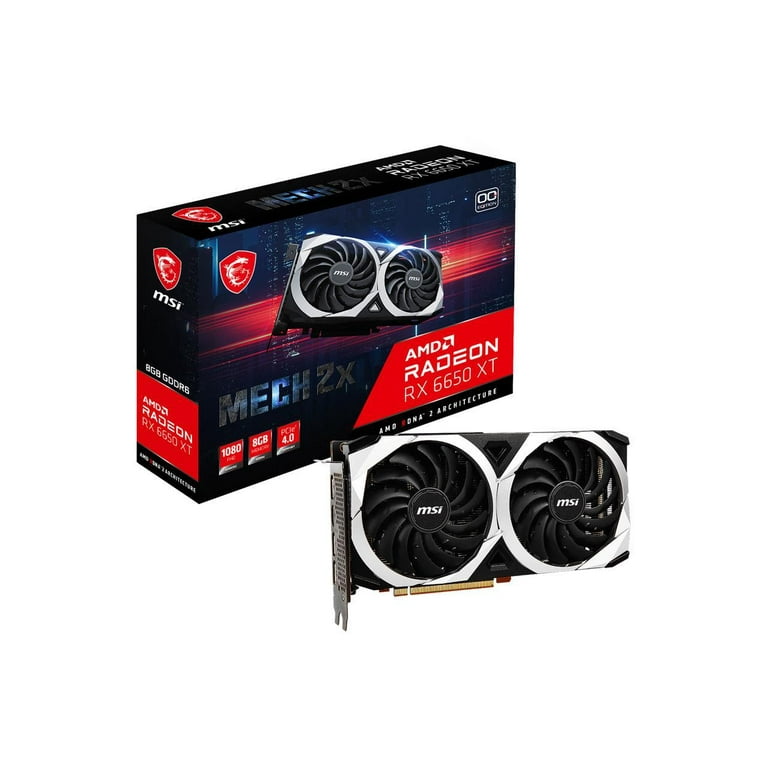 MSI Mech Radeon RX 6650 XT 8GB GDDR6 PCI Express 4.0 Video Card RX