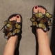 thumbnail image 4 of Chanclas bordadas con lazo de verano para mujer, zapatos planos Wmkox8yii hj789, 4 of 7
