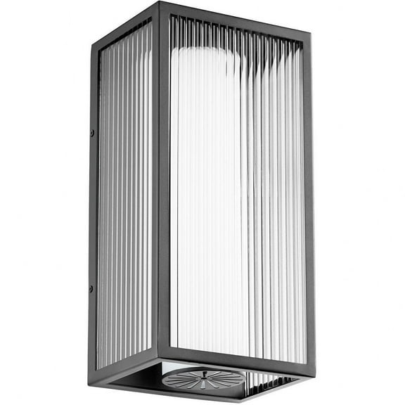 Quorum Lighting Maestro LED Outdoor Wall Mount, 3 Lights, Noir Finish