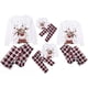 thumbnail image 4 of Family Christmas Pjs Conjuntos a juego Deer Plaid Jammies para bebés Adultos y niños Holiday Christmas Sleepwear Set Adepaton WMZL-698-26, 4 of 5