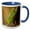 Blue/White, variant on 3drose, Usa, Louisiana, Atchafalaya Nwr. Green Tree Frog Close-up., 11oz Two-tone Red Mug