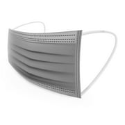 WeCare Face Masks - Box of 50, 3-Ply, Individually-Wrapped - Gray