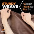 thumbnail image 3 of 20' x 40' Super Heavy Duty 16 Mil Brown Poly Tarp Cover - Thick Waterproof, 3 of 8