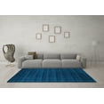 thumbnail image 3 of Ahgly Company Indoor Square Abstract Light Blue Contemporary Area Rugs, 6' Square, 3 of 4