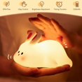 thumbnail image 2 of 1 pc Rabbit Baby Night Light, USB Rechargeable Bedside Lamp with T, 2 of 5