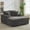 gray, variant on Ataucjin Oversized Chaise Lounge Chair,60" Upholstered Cozy Reading Chair with Throw Pillows and Armrests, Comfy Large Modern Sleeper Couch Sofa Bed for Living Room,Bedroom（ship in 2 boxes）