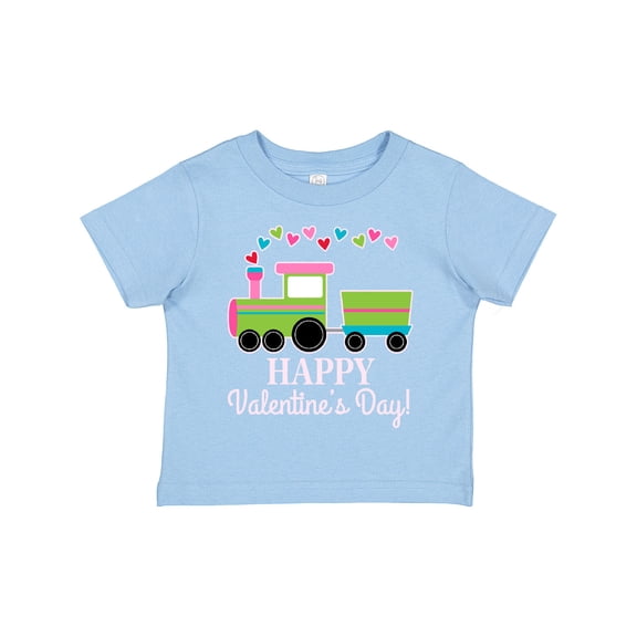 Inktastic Happy Valentines Day Childs Train Boys or Girls Toddler T-Shirt