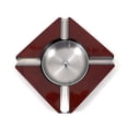 thumbnail image 4 of Lacquered "Walnut" Wood Four Cigar Ashtray with Removable Stainless Steel Center., 4 of 5