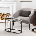 thumbnail image 3 of Costway 2-in-1 Design Faux Marble Top Tea Table Nesting Coffee Table Set of 2, 3 of 9