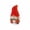 Red Polka Dot Hat Gnome, variant on Kuokaa Christmas Gnome Cookie Gift Tin with Lid, Red Polka Dot Hat Gnome Decorative Empty Metal Holiday Candy Biscuit Storage Canister for Tabletop Christmas Gift Packaging