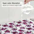 thumbnail image 5 of Fuzoiu Tulips Flowers Print Absorbent, Reversible Microfiber Dish Drying Mat for Kitchen, Dish Drying Pad for Dishes, Utensils, Pots and Pans, Extra Large 18 Inch x 24 Inch, 5 of 7