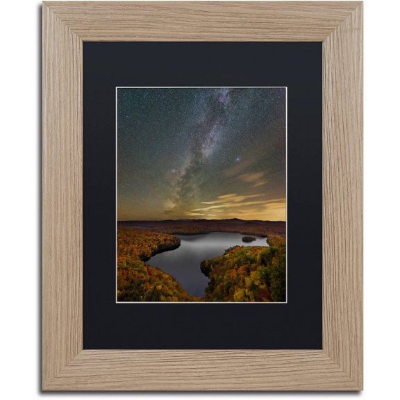 Trademark Fine Art "Harvest Sky" Canvas Art by Michael Blanchette Photography Black Matte, Birch Frame