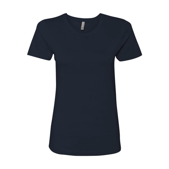 Next Level - Daily T Shirt for Women - Short Sleeve Women Shirts - Womens Navy Shirt - Basic Daily Plain Value