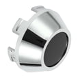 thumbnail image 1 of Tapas centrales de cubo de rueda de coche de 64 mm 2.52" OD universales para coche, duraderas de plástico ABS tono plateado y negro, 1 of 6