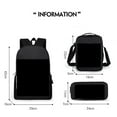 thumbnail image 4 of Naruto Theme Print 3pcs/set Kids Backpack Lunch Bag Crossbody Bag Pencil Case For Boys Girls Fans, 4 of 4