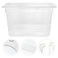 thumbnail image 3 of QJUHUNG Récipient sous Vide Couvercles de Cuiseur Kit Transparent pour Steak Lent Boîtes Transparentes Ensemble Accessoires de Cuisson Étui de Rangement, 3 of 9