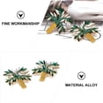 thumbnail image 3 of 1 par de pendientes de árbol de coco con diamantes de imitación, accesorios de ropa para decoración de orejas de niña de moda, 3 of 5