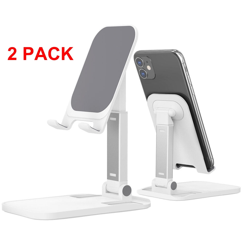 2 PACK Cell Phone Stand, Angle Height Adjustable Phone Stand For Desk