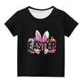 thumbnail image 2 of Edvintorg Kawaii Easter Shirts for Kids Summer Boys Girls Tshirt 2025 Fashion Cute Letter Printed Round Neck Short Sleeve Tee Top 3-14Years Schools Outfit Children's Clothing, 2 of 6
