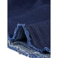 thumbnail image 7 of MODA NOVA Juniors Plus Size Outfits Classic Washed Front Frayed Denim Jacket, 7 of 7