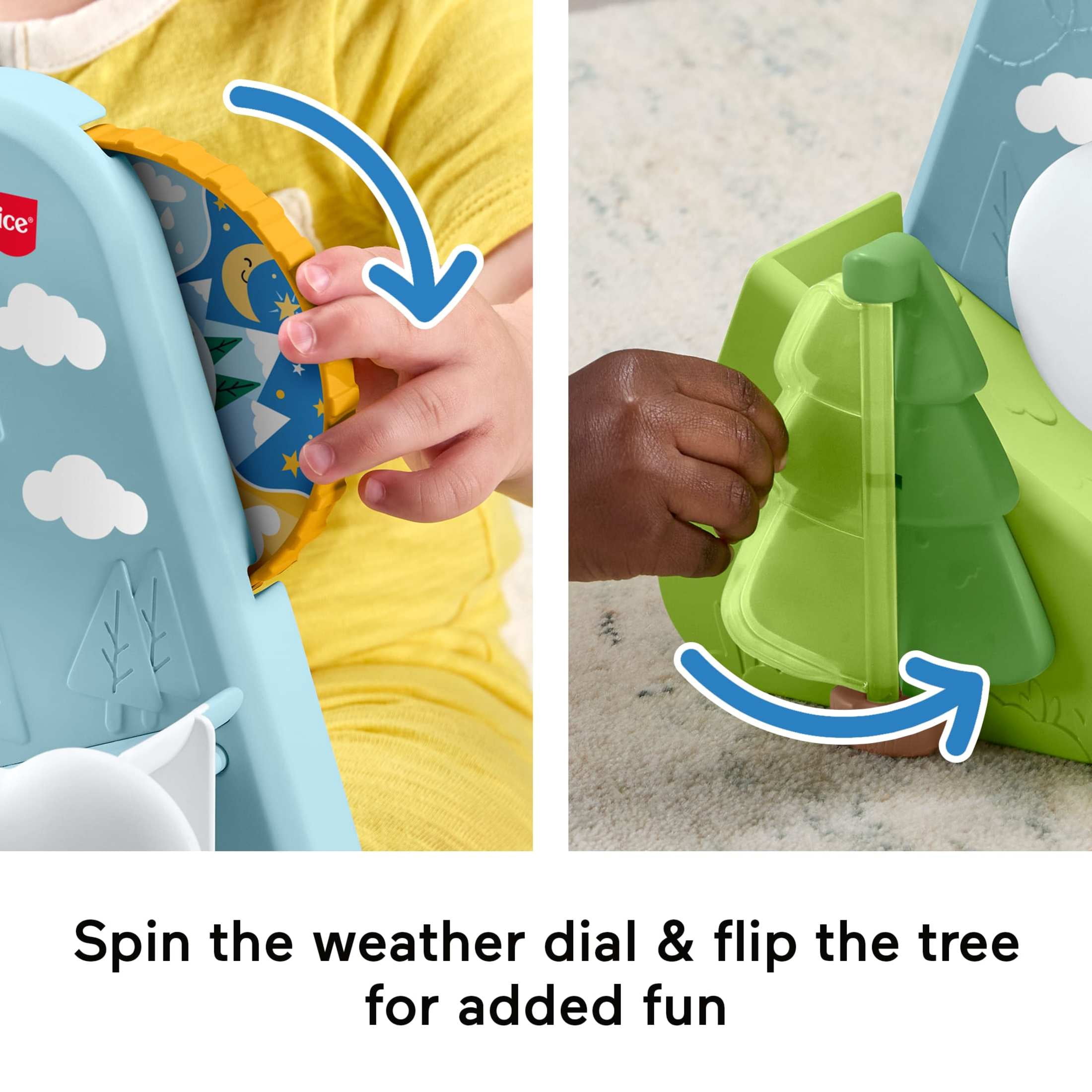 Fisher-Price Friendship Forest Ball Drop Mountain Developmental Activity Crawl Toy for Baby