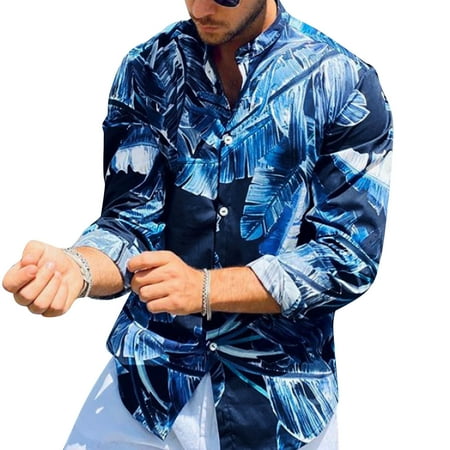 LEEy-world Long Sleeve Polo Shirts for Men Men s Long Sleeve Sun Shirts UPF 50+ Tees Zip Up Fishing Running Rash Guard T-Shirts Outdoor Shirt Blue XL