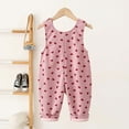 thumbnail image 4 of MEZZALL Child Onesie Autumn Corduroy Overalls Toddler Girls With Heart Print Design Soft Comfort Baby Overalls Daily Play Casual Wear Adorable One-Pieces, 4 of 6