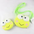 thumbnail image 2 of Sanrio Keroppi-muñeco de peluche de rana verde de dibujos animados para niños, bolso cruzado para niña, 2 of 3
