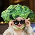 thumbnail image 5 of Cartoon Photo Headgear Hat for Adult Broccolis Hat for Boys Girl Lovely Photo Hat Festival Celebration Party Headpiece, 5 of 9