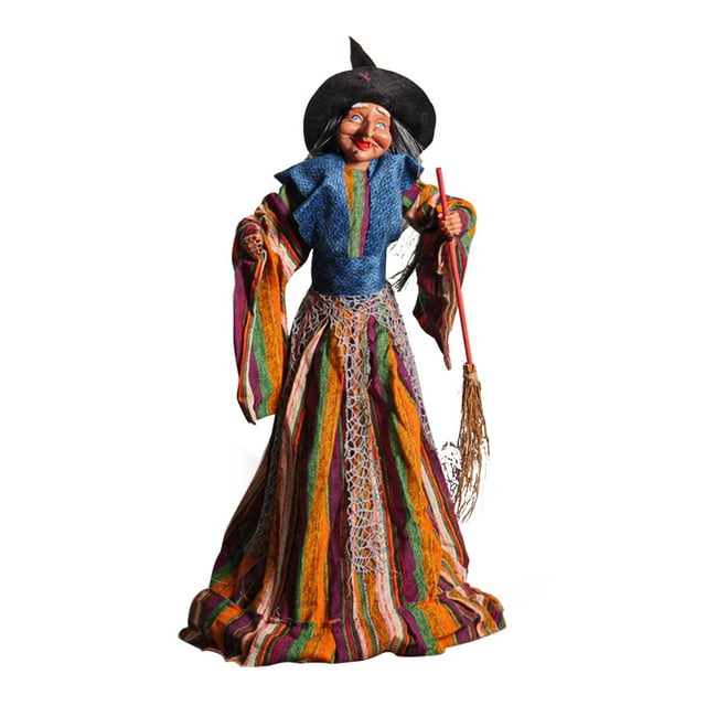 Rbaofujie Mystery Toys Halloween Electric Induction Standing Witch Toys Ghost Festival Bar Outdoor Decoration And Placement Props And Accessories