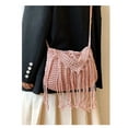 thumbnail image 3 of KL928 Crossbody Bag for Women Cute Hobo Bag Summer Bag Knit Bag Beach Bag Purse Tote Handbags for Women,Pink, 3 of 3