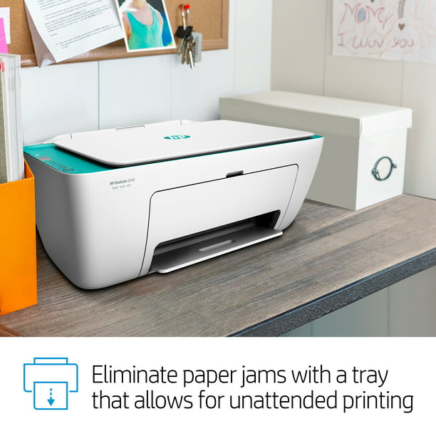 DeskJet 2640 All-in-One Color Inkjet Printer (White/Teal) - Ink Ready Walmart.com