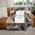 thumbnail image 3 of Personalized Blanket with Photo Text - Cozy Flannel Material Customized Picture Blanket, Birthday Gift for Wife, Mom, Dad, Kids, Pet, Friends, 3 of 6