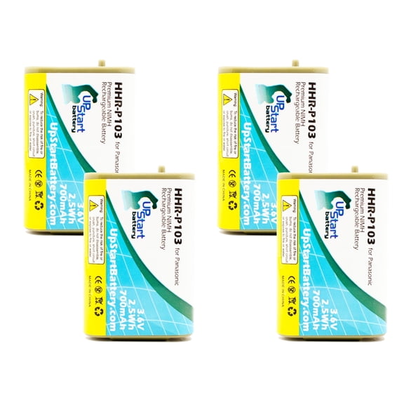 4x Pack - VTech i5871 Battery - Replacement for VTech Cordless Phone Battery (700mAh 3.6V NI-MH)