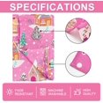 thumbnail image 7 of Pink Christmas Tablecloth Cartoon Gingerbread House Table Cloth Rectangle Table Cover for Xmas Holiday Party Table Decor, 60 x 102 Inch, 7 of 7