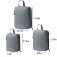 thumbnail image 4 of Xuniizn Packing Cubes, Compression Packing Cubes for Travel (3-Piece Set) - Travel Packing Organizers with Laundry Bag, Luggage Organizers for Suitcase, Lightweight Travel Cubes for Packing, Gray, 4 of 8