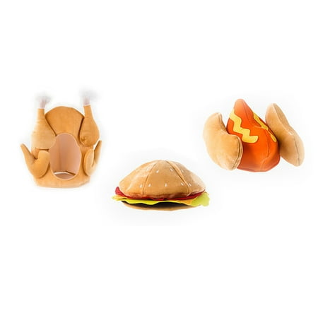 180 Degrees Festibity Food Hats Turkey Hamburger and Hot