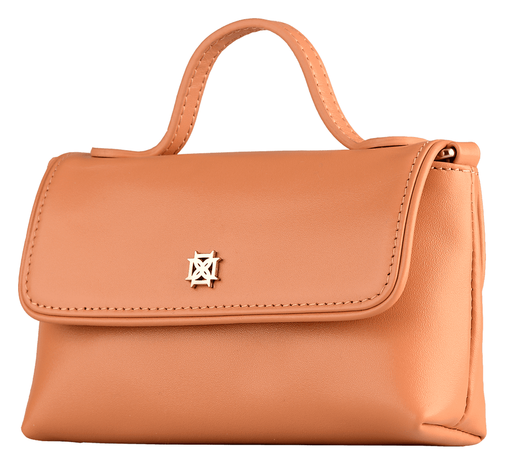 DOMINIE Crossbody Crossbody/Clutch Handbag / Clutch Purse Tan Leather