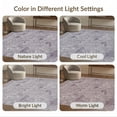 thumbnail image 7 of ODIKA 3'x5' Washable Throw Rug Delicate Lilac Blossom Scatter Design With Muted Transitional Motifs for Entryway, Kitchen, Mudroom, Stain Resistant, Low Profile, Non-Slip, 7 of 7