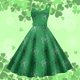 thumbnail image 1 of WILLBEST Vestido Largo Informal Elegante Con Estampado Floral Para El Día De San Patricio Para Fiestas Y Celebraciones 13, 1 of 3
