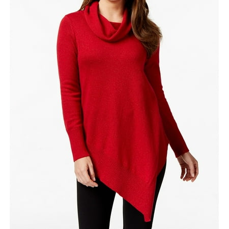 Alfani Women's Asymmetrical Cowl Neck Sweater
