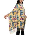 thumbnail image 4 of Honeii Butterfly 3 Print Scarf Oversized Scarf Tassel Fall Winter Thick Scarf Warm Shawl Women,Women's Scarves & Wraps, 4 of 8