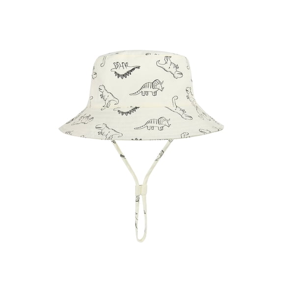 Cute Baby Sun Hat Summer UPF 50  Sun Protective Wide Brim Beach Bucket Hats for Toddler Boys and Girls Beige 1-2 T