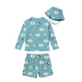 thumbnail image 5 of Character Baby Boy Rash Guard Swim Set with Hat, Sizes 0/3M- 12M, 5 of 5