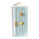 thumbnail image 1 of Puerta de la casa de muñecas 1:12 Puerta de Con Hardware Miniatura Muebles Adorno Casa de Azul Azul Fanmusic Puerta de la casa de muñecas, 1 of 6