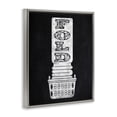 thumbnail image 4 of Laundry Fold Ornate Letters Gray Framed Floater Canvas Wall Art, design by Marcus Prime, 4 of 10