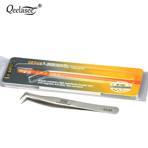 1 pc Eyelash Tweezers for Eyelash Extension Tools Genuine VETUS Tweezers 6ASA