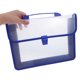 thumbnail image 5 of Greenadscape 1Jgo Documentos De Plástico Impermeable Con De Botón Y Asa Portátil Para Oficina Azul, 5 of 6