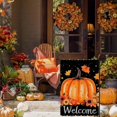 thumbnail image 2 of Pumpkin Garden Flag 12X18Inch Double Side,Autumn Maple Leaves Fall Yard flag Welcome Thanksgiving Outside Small Garden Flag Decorative,Fall Outdoor Flag for Holiday Patio Courtyard, 2 of 6