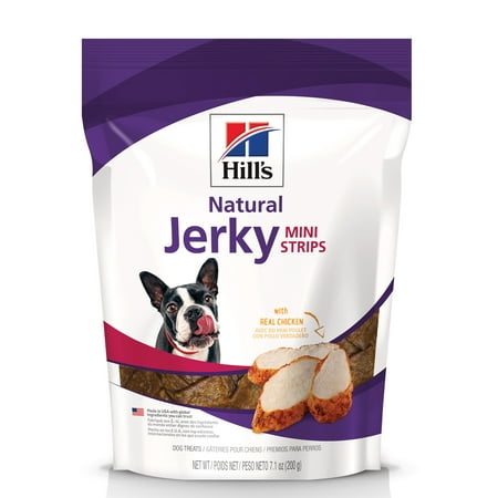 Hill's (Spend $20, Get $5) Natural Jerky Mini-Strips with Real Chicken Dog Treat, 7.1 oz bag-See description for rebate (Best Pre Cooked Chicken Strips)